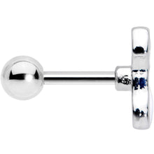 Load image into Gallery viewer, 16G 1/4 White Sitting Dog Cartilage Tragus Earring
