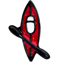 将图片加载到图库查看器，16G 1/4 Black Red Summer Kayak Boat Cartilage Tragus Earring
