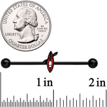 Load image into Gallery viewer, 14G Black Red Summer Kayak Boat Industrial Barbell 38mm
