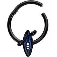 Load image into Gallery viewer, 16G 3/8 Black Blue Summer Kayak Boat Hinged Segment Ring
