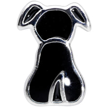 将图片加载到图库查看器，20G 1/4 Black Sitting Dog Nose Bone
