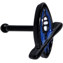 Load image into Gallery viewer, 20G 1/4 Black Blue Summer Kayak Boat Nose Bone
