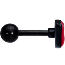 将图片加载到图库查看器，16G 1/4 Black Red Sneering Lips Bite Lips Cartilage Earring
