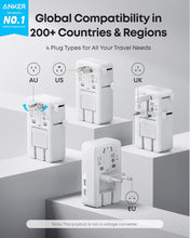 Load image into Gallery viewer, Anker Nano Travel Adapter (5-in-1, 20W, 1-Pack)
