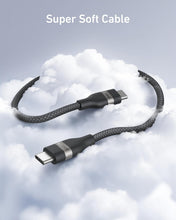 Load image into Gallery viewer, Anker USB-C to USB-C Cable (3 ft / 6 ft, 240W, Upcycled-Braided)
