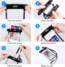 将图片加载到图库查看器，Modern Waterproof Case For Phone Full View Universal Soft Phone Cover For iPhone Water Proof Bag Waterproof Phone Case With Lanyard for iPhone Waterproof Bag
