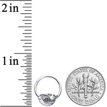 Load image into Gallery viewer, 16G 3/8 Sweet Smiling Whale Hinged Segment Ring
