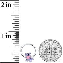 将图片加载到图库查看器，16G 3/8 Happy Purple Hippo Hinged Segment Ring
