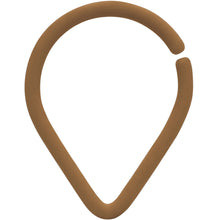 Load image into Gallery viewer, 16G 3/8 Light Brown Matte Teardrop Cartilage Closure Ring
