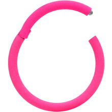 将图片加载到图库查看器，18G 3/8 Pink Matte Cartilage Hinged Segment Ring
