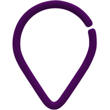 Load image into Gallery viewer, 18G 3/8 Purple Matte Teardrop Cartilage Closure Ring
