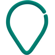 Load image into Gallery viewer, 18G 3/8 Teal Matte Teardrop Cartilage Closure Ring

