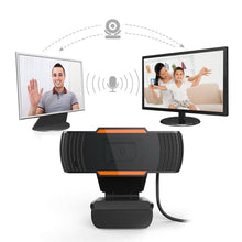 Load image into Gallery viewer, 720p HD Webcam with Mic Rotatable PC Desktop Web Camera Cam Mini Computer WebCamera Cam Video Recording Work Video Calling and Recording For Camera Desktop OR Laptop Gaming Conferencing &amp; Working

