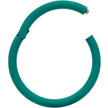 Load image into Gallery viewer, 18G 3/8 Teal Matte Cartilage Hinged Segment Ring

