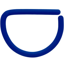 Load image into Gallery viewer, 18G 3/8 Light Blue Matte D Shape Septum Ring
