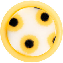 Load image into Gallery viewer, Yellow White Scores of Sunflowers Cheater Plug Set
