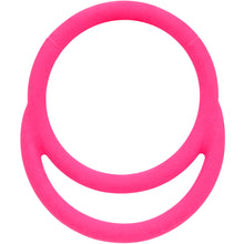 Load image into Gallery viewer, 18G 3/8 Pink Matte Double Circle Cartilage Hinged Segment Ring
