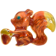 将图片加载到图库查看器，20G 1/4 Brown Happy Squirrel Acorn Nose Bone

