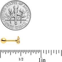 Load image into Gallery viewer, 16G 1/4 Gold Tone Simply Stylish Bee Cartilage Tragus Earring
