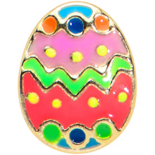 将图片加载到图库查看器，20G 1/4 Funky Painted Easter Egg Nose Bone
