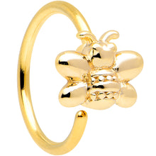 Load image into Gallery viewer, 20G 5/16 Gold Tone Simply Stylish Bee Nose Hoop
