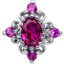 Load image into Gallery viewer, Pink Gem Rhombus Royale Barbell Tongue Ring
