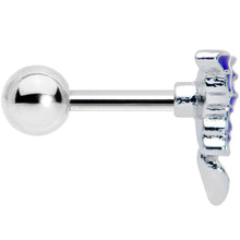 Load image into Gallery viewer, 16G 1/4 Beautiful Blue Butterfly Cartilage Tragus Earring
