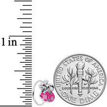 Load image into Gallery viewer, 20G 5/16 Pink Gem Pink Easter Egg Easter Bunny Nose Hoop
