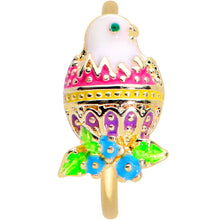 Load image into Gallery viewer, 20G 5/16 Gold Tone Hatched Chick Easter Egg Nose Hoop
