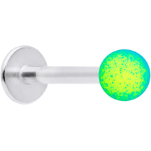 将图片加载到图库查看器，16G 5/16 Blue Green Ombre Soft Finish Labret Monroe Tragus
