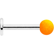 Load image into Gallery viewer, 16G 5/16 Orange Yellow Ombre Soft Finish Labret Monroe Tragus
