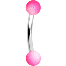 Load image into Gallery viewer, 16G 5/16 Red Pink Ombre Soft Finish Curved Eyebrow Ring Set of 4
