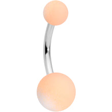 Load image into Gallery viewer, Black Blue Peach Ombre Soft Finish Navel Ring Set of 4
