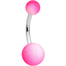 Load image into Gallery viewer, Purple Pink Orange Red Ombre Soft Finish Navel Ring Set of 4
