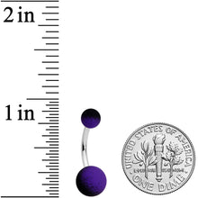 将图片加载到图库查看器，Purple Black Ombre Soft Finish Belly Ring
