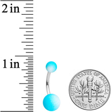 Load image into Gallery viewer, Blue White Ombre Soft Finish Belly Ring
