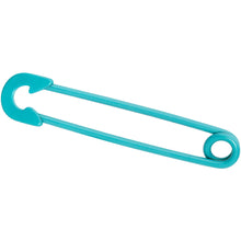 Load image into Gallery viewer, 14G Teal Matte Punk Rock Safety Pin Industrial Barbell 38mm
