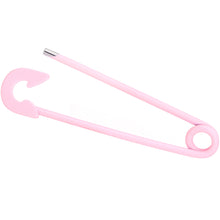 将图片加载到图库查看器，14G Pink Matte Punk Rock Safety Pin Industrial Barbell 38mm
