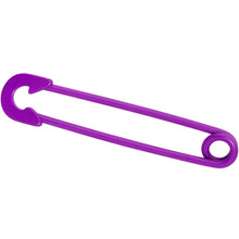Load image into Gallery viewer, 14G Purple Matte Punk Rock Safety Pin Industrial Barbell 38mm
