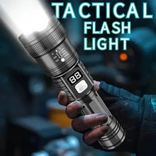 将图片加载到图库查看器，Ultra-Bright Tactical LED Flashlight – 3 Modes, USB Rechargeable, 600 Lumen, Outdoor, Hiking &amp; Camping
