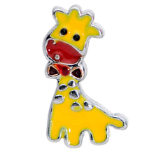 Load image into Gallery viewer, 16G 5/16 Bow Tie Yellow Red Giraffe Labret Monroe Tragus
