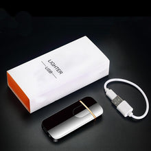 Load image into Gallery viewer, Modern Touch Electric lighter Plasma Lighters Dual arc Lighter USB lighters Flameless Rechargeable Lighter Windproof Lighter Electric lighters for  Men Gift Gadgets Accessories
