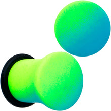 Load image into Gallery viewer, Green Blue Ombre Matte Acrylic Single Flare Plug Set
