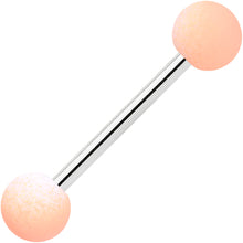 将图片加载到图库查看器，Black Peach Blue Pink Ombre Soft Finish Barbell Tongue Ring Set of 4
