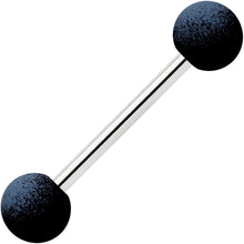 将图片加载到图库查看器，Black Peach Blue Pink Ombre Soft Finish Barbell Tongue Ring Set of 4
