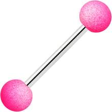 将图片加载到图库查看器，Red Pink Orange Black Ombre Soft Finish Barbell Tongue Ring Set of 4
