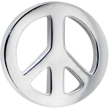 将图片加载到图库查看器，Talking About Peace Symbol Barbell Tongue Ring
