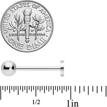 将图片加载到图库查看器，Talking About Peace Symbol Barbell Tongue Ring
