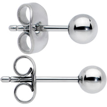 Load image into Gallery viewer, 20G 4mm Ball End Grade 23 Titanium Post Stud Earrings

