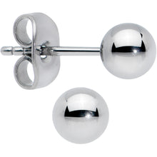 Load image into Gallery viewer, 20G 5mm Ball End Grade 23 Titanium Post Stud Earrings
